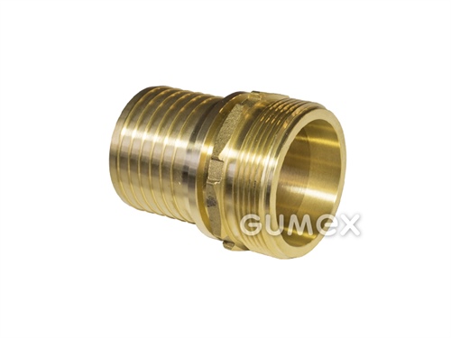 Tulec s drážkovaným tŕňom 13mm, vonkajší závit BSPP 1/2", 25bar, mosadz